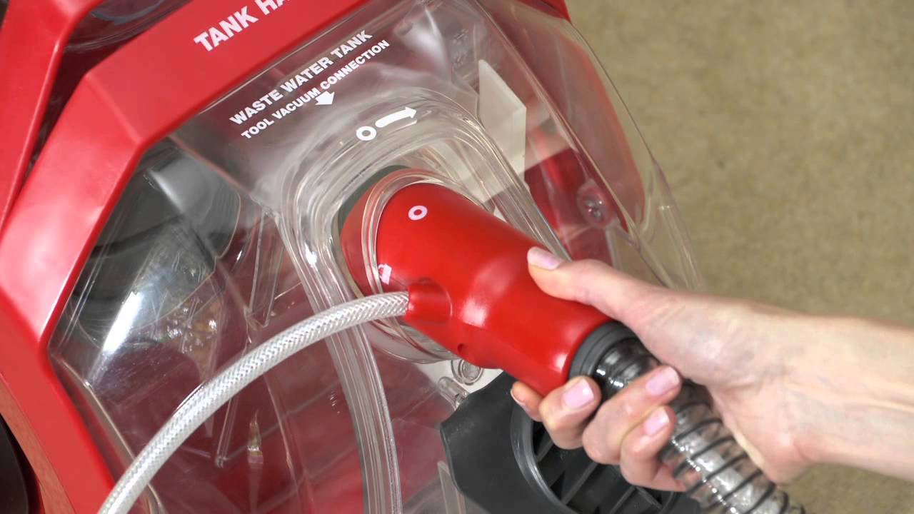 Rug Doctor Deep Carpet Cleaner Cleaning Upholstery Using Hand Tool
