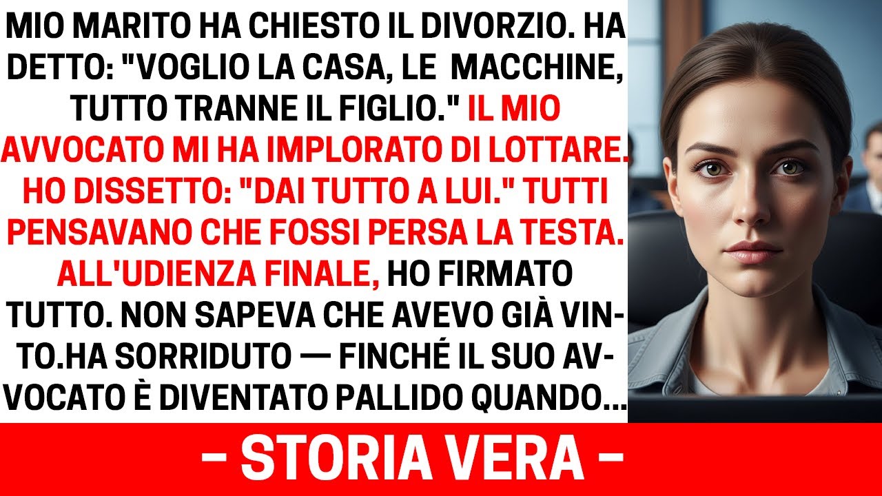 Mio marito ha preso tutto durante il divorzio, non aveva idea di cosa stesse prendendo veramente e..