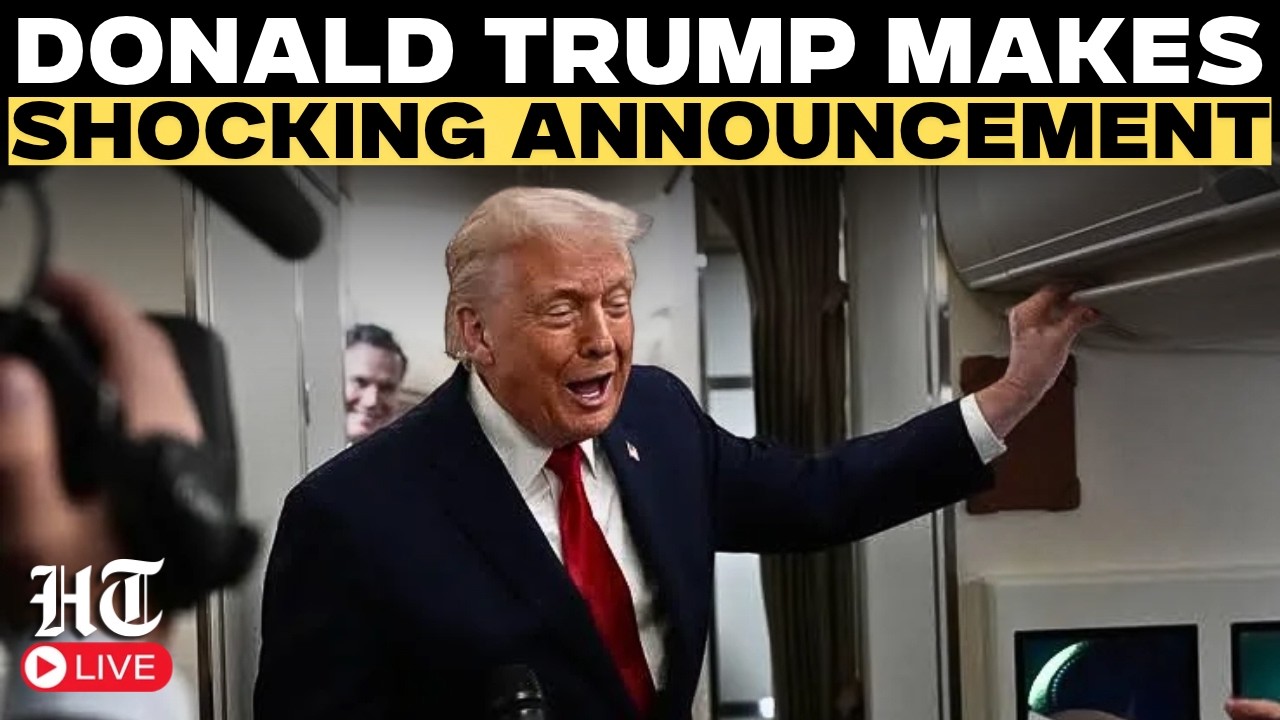 Donald Trump LIVE | Trump Makes Shocking Announcement On Iran War | Trump AI Taskforce LIVE