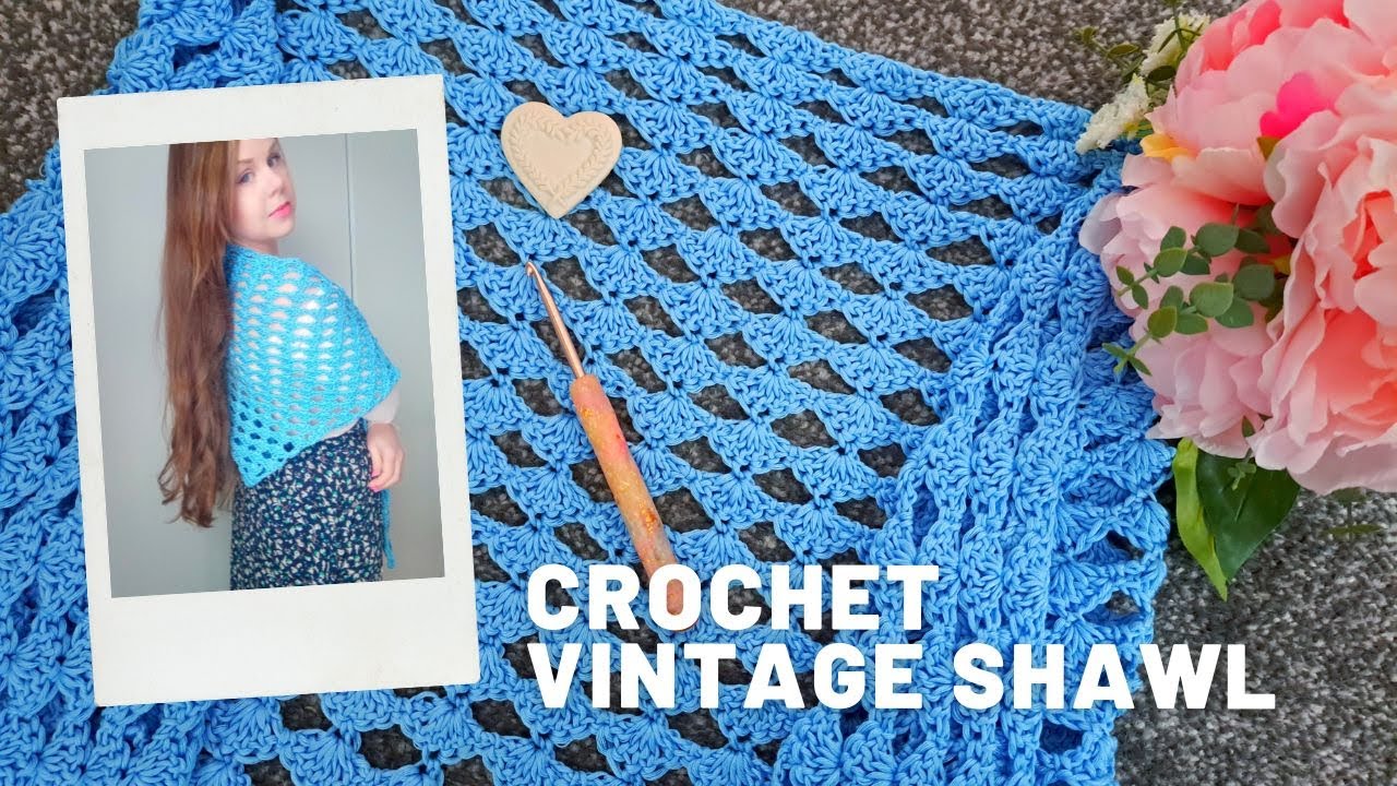 Crochet Vintage Prayer Shawl Tutorial | How To Crochet Easy 