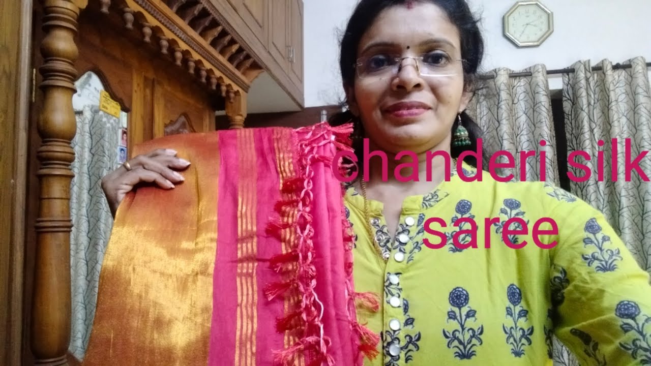 Chanderi silk saree, onam collections 🔥🔥🔥#saree #cottonclothing #onamnew collections