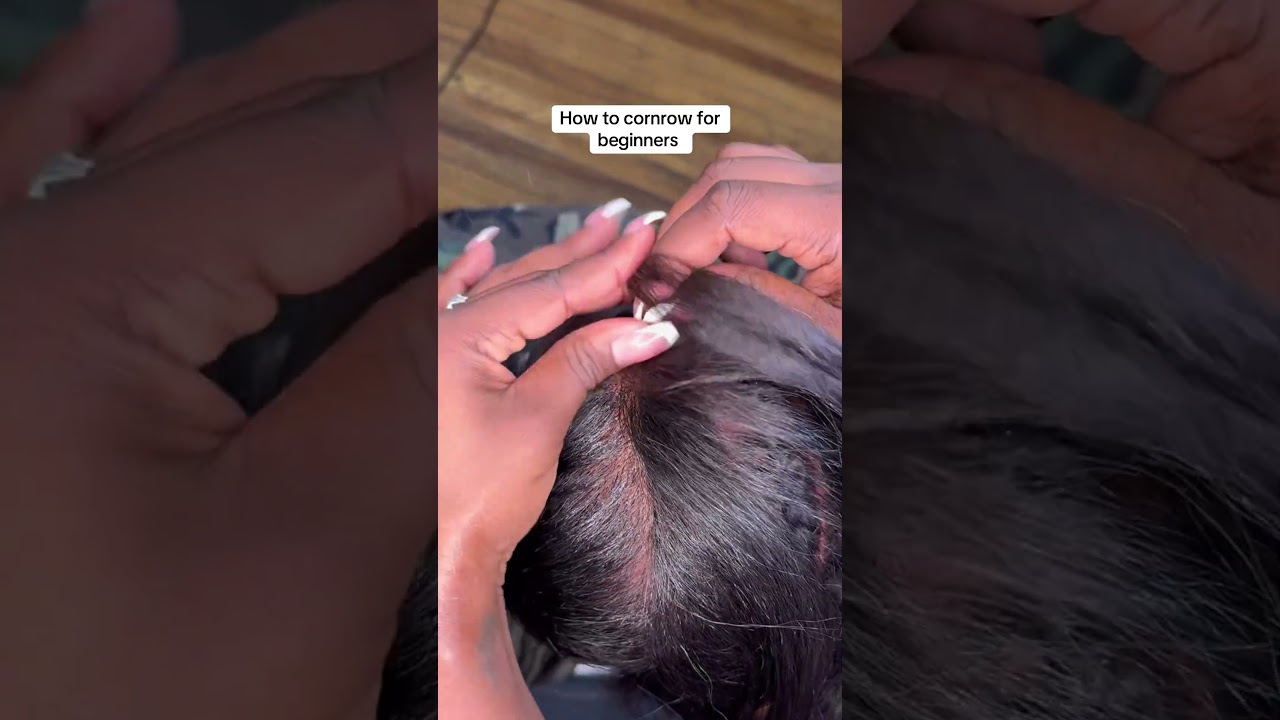 How to cornrow for beginners. Don’t forget to drop your progress photos! 😊