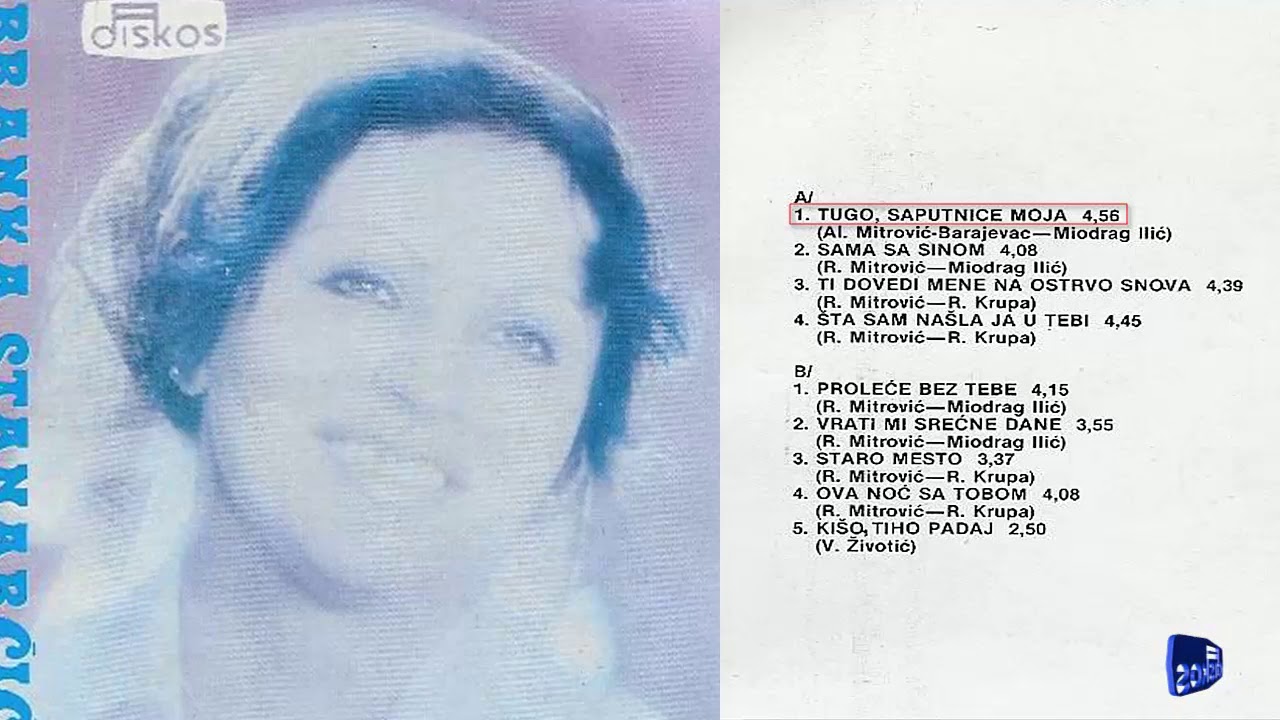 Branka Stanarcic - Tugo, saputnice moja - (Audio 1979)