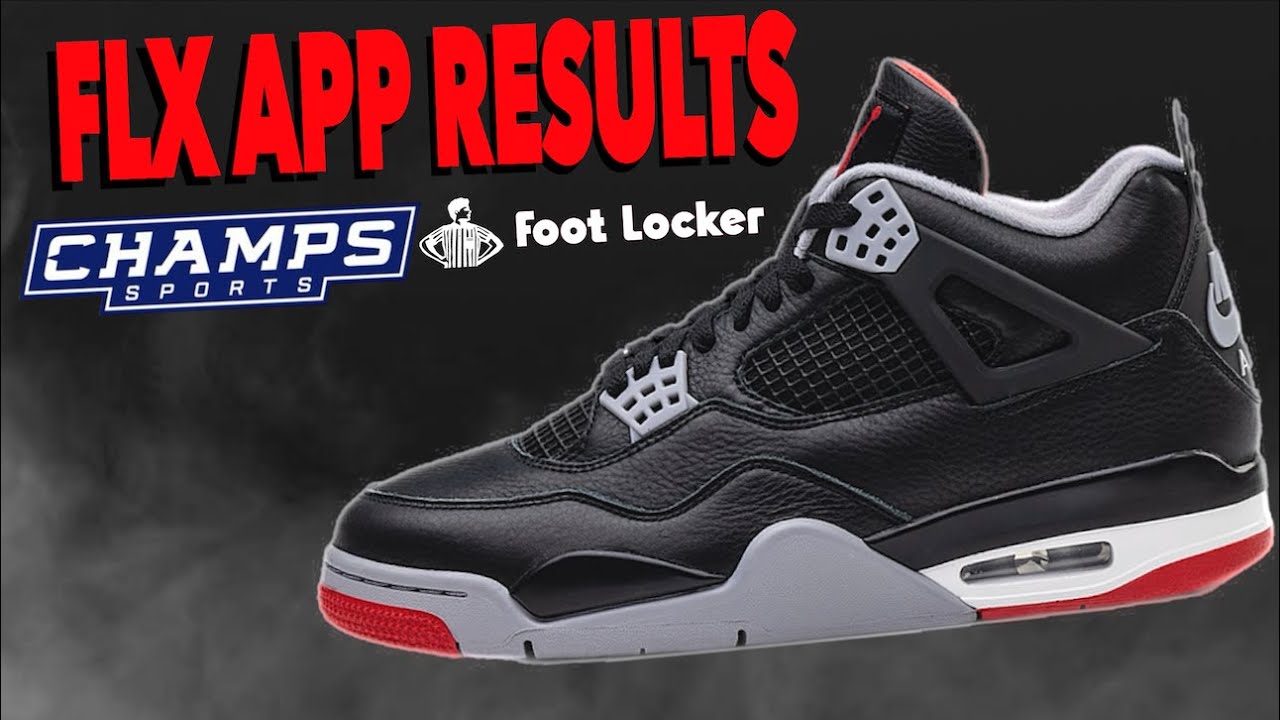 FLX APP RESULTS AIR JORDAN 4 BRED REIMAGINED