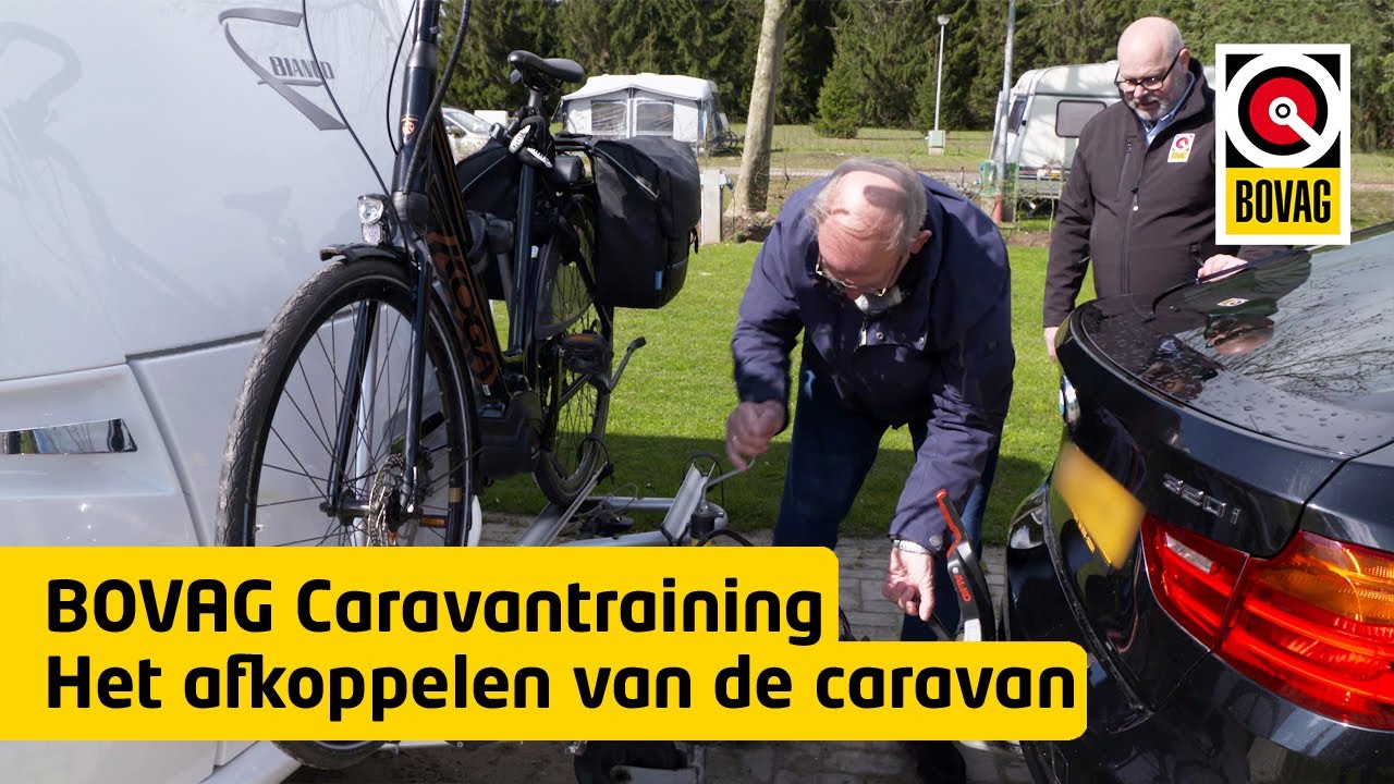 De Caravan afkoppelen en stellen | Caravantraining | BOVAG