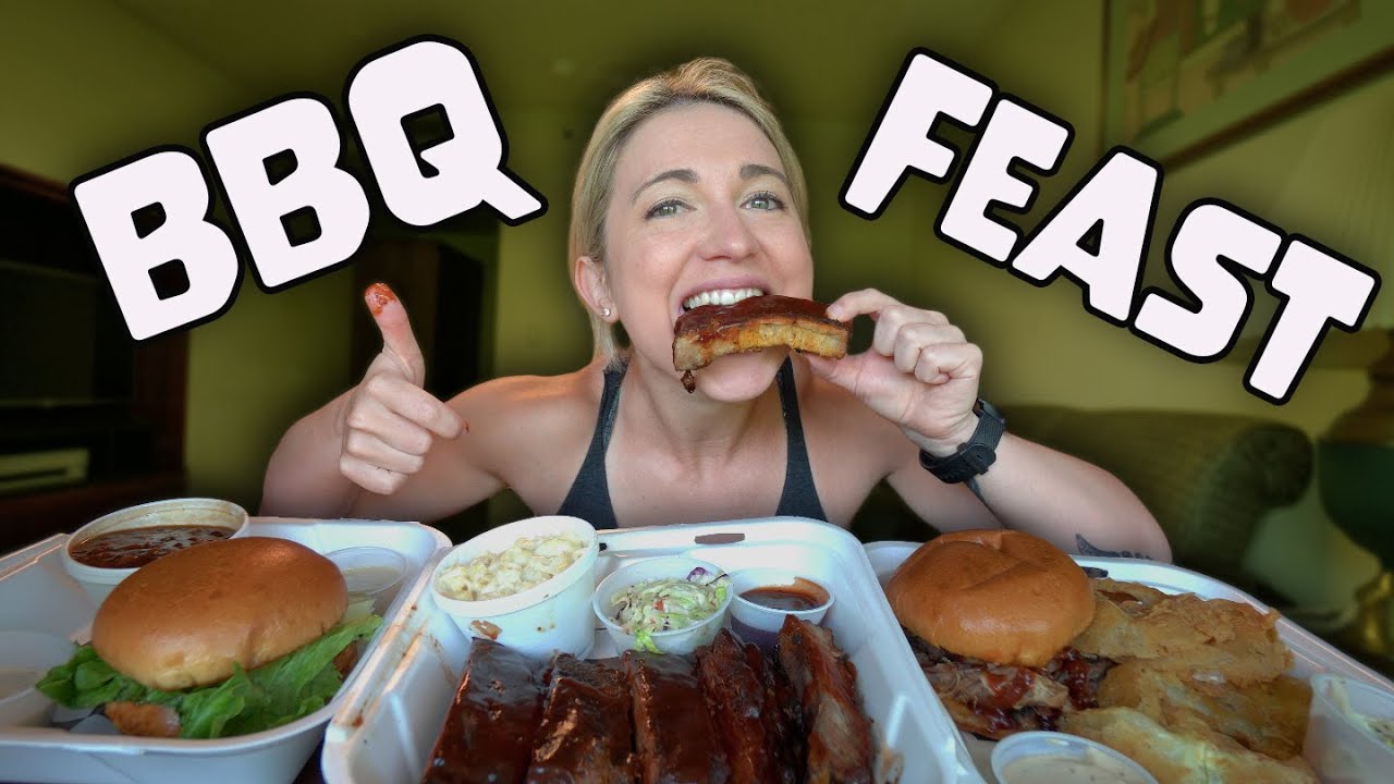 DELICIOUS BBQ FEAST MUKBANG