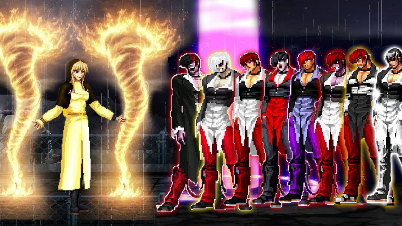 [Mugen KOF] Cal Sp Goeniko Vs Super Orochi Iori Team