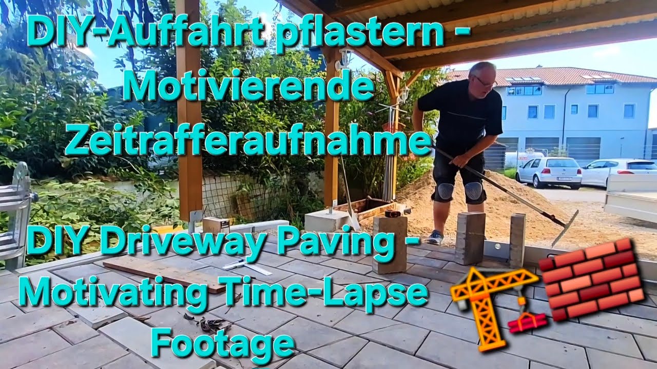 DIY Driveway Paving - Motivating Time-Lapse Footage, Austria, November 2025