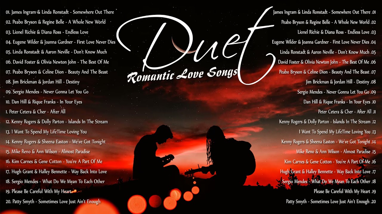 Old Beautiful Love Songs 80s 90s --  Best Male And Female Duet Love Songs 80s 90s