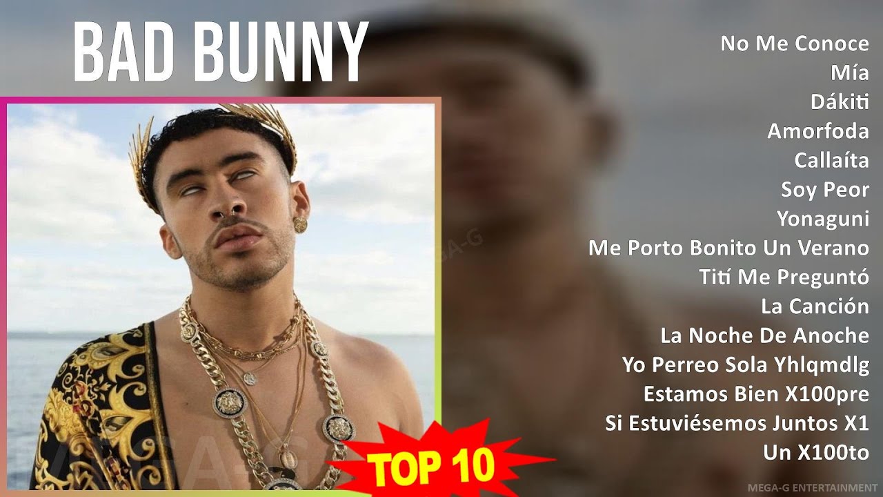 B a d B u n n y MIX 30 Greatest Hits ~ 2010s Music ~ Top Latin, Latin Rap, Urbano, Latin Pop Music