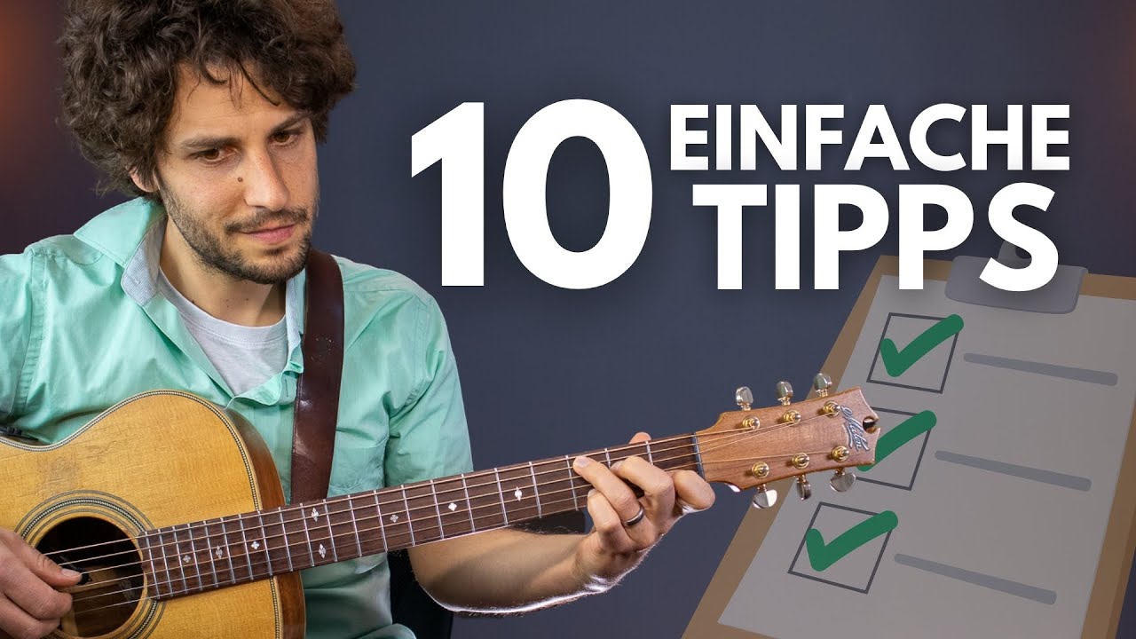10 Tipps, um beim Gitarre üben viel Zeit zu sparen