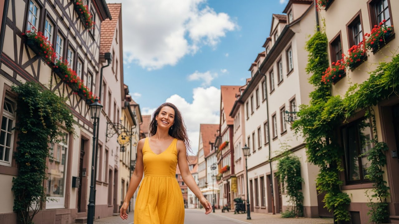 🇩🇪 Alstaette 4K Walk &ndash; Charming Streets and Green Surroundings