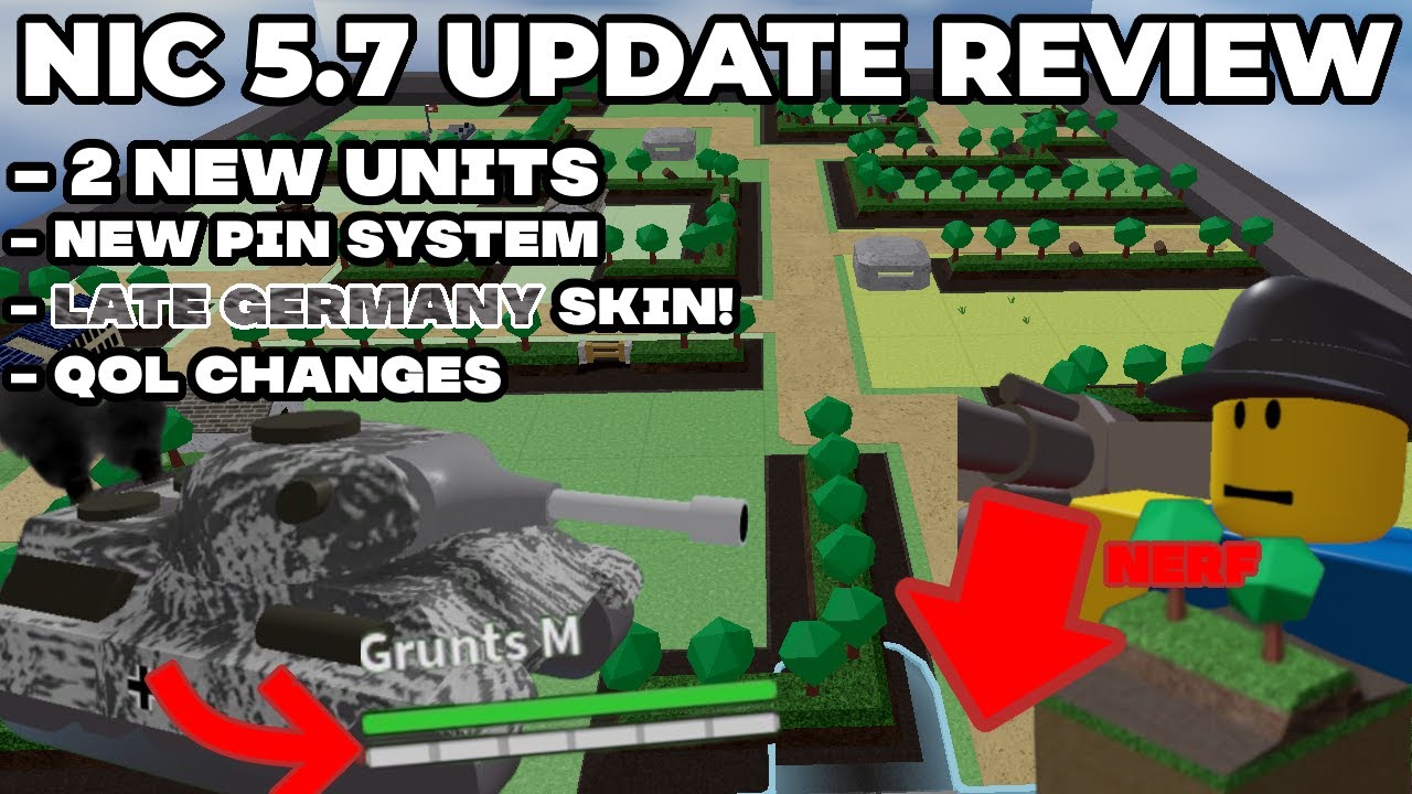 NiC 5.7.0 update review - 2 New Units, Terrain changes, Late germany, New campaign, Balancing