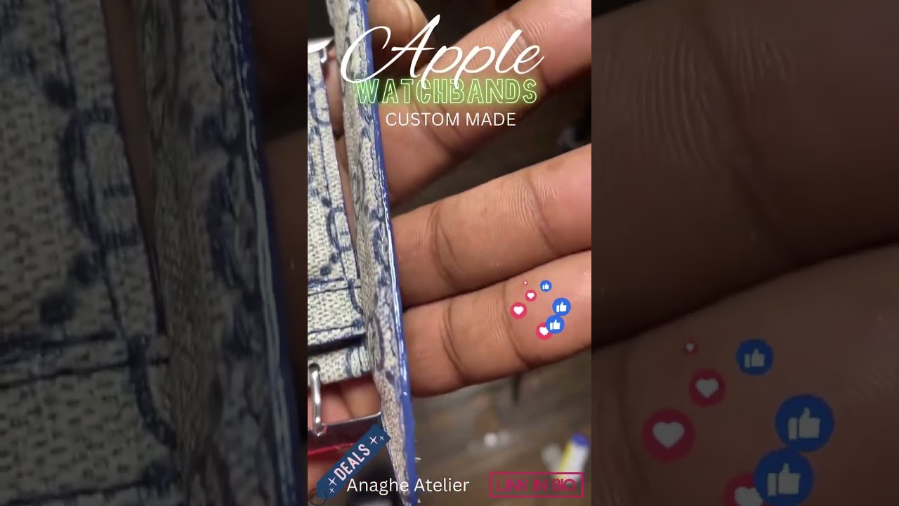 Upcycled Gucci Apple Watch band