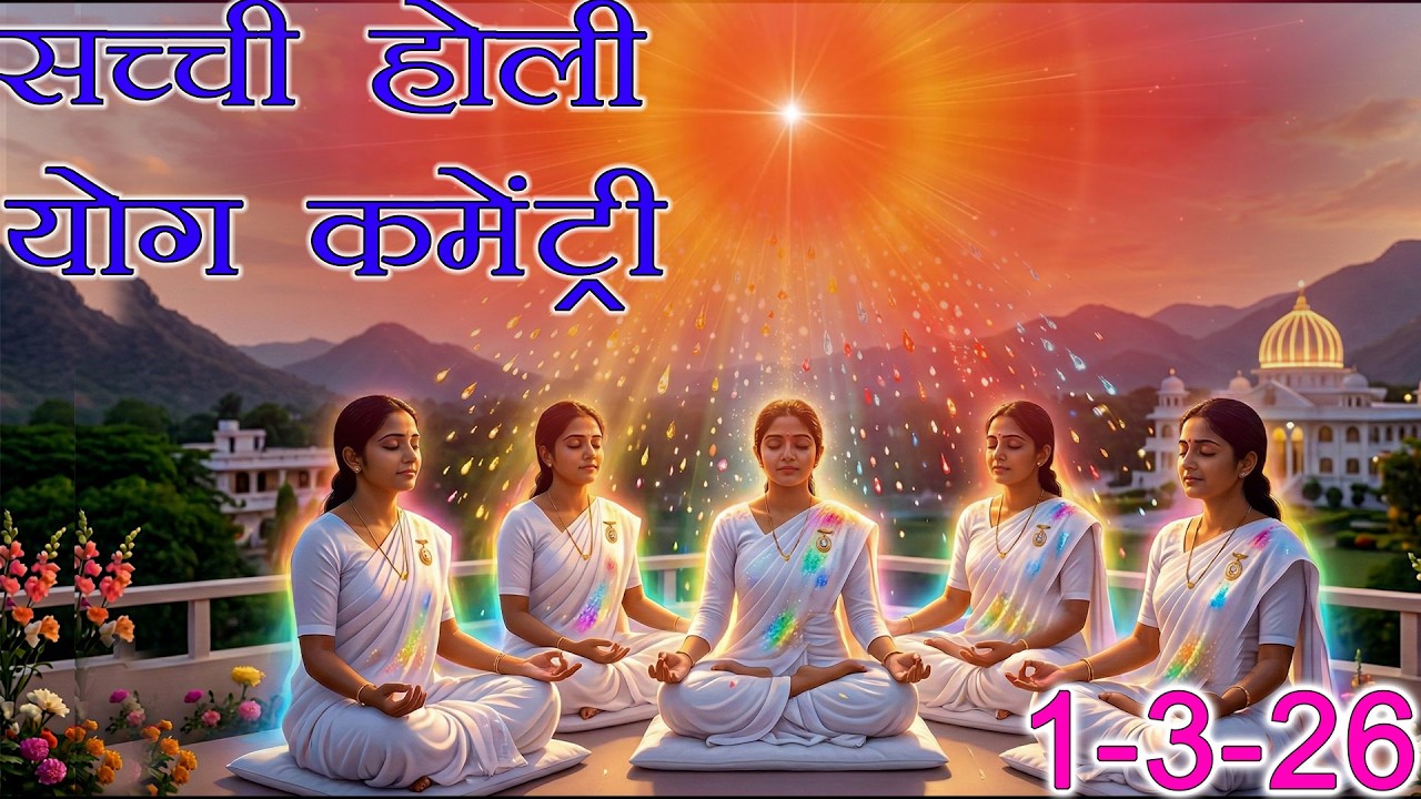 मुरली पर आधारित योग | सच्ची होली | 1-3-26 | Murli Yog Commentary