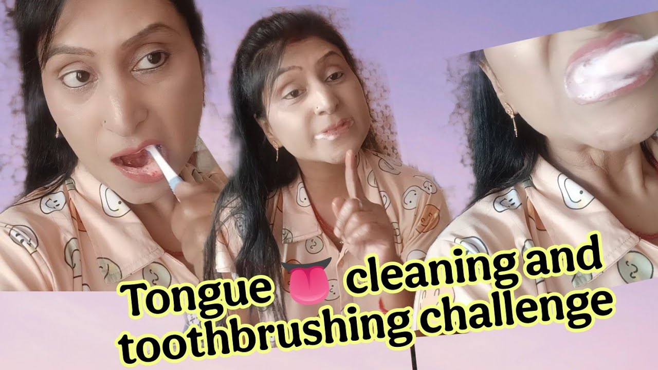 🪥👅 “Tongue Cleaner vs Toothbrush – Who Wins? Challenge Begins!”