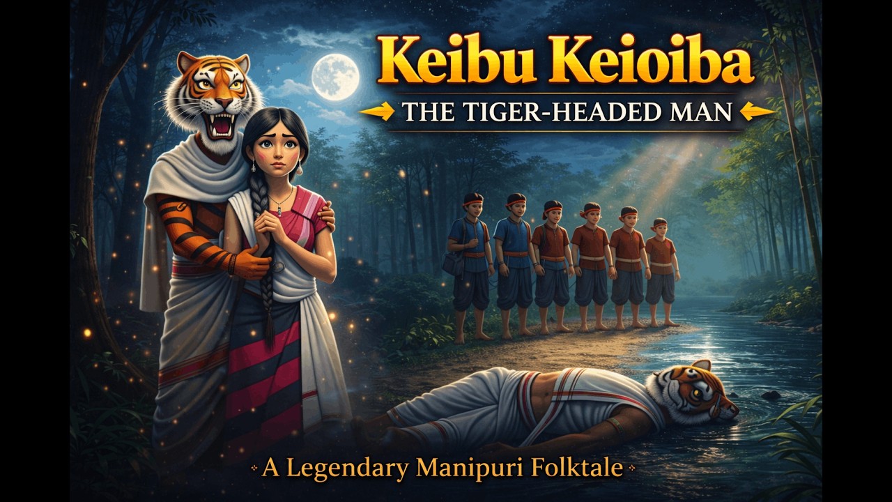 Keibu Keioiba – The Tiger-Headed Man 🐯 | 3D Animated for Kids & Family 👨‍👩‍👧‍👦 in Hindi (Eng Subs)