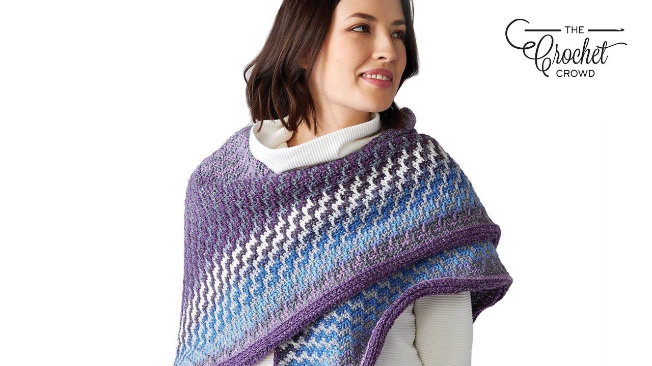 Crochet Sparkle Mosaic Shawl