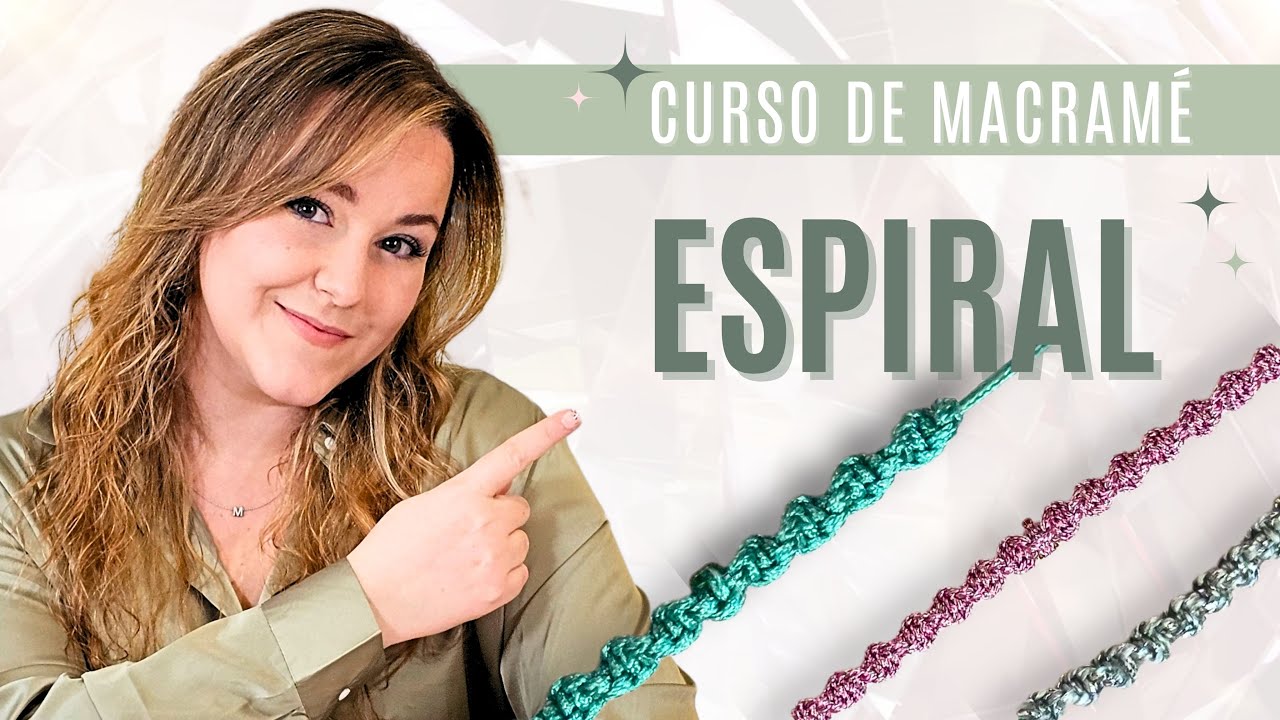 ❎ NUDO espiral de macramé, paso a paso [MUY FÁCIL]