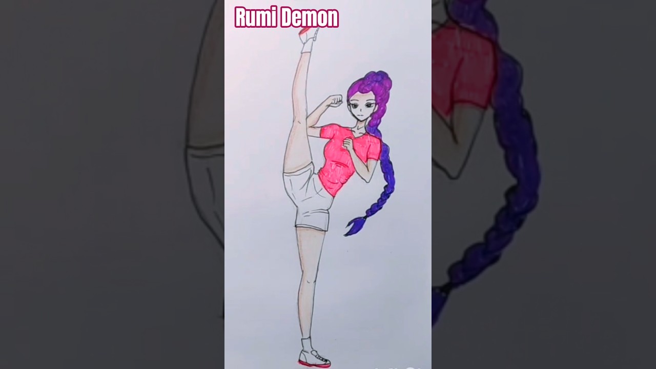 Rumy's Ultimate Training Style! 👟💖 | Demon Hunters New Look#Rumy #DemonHunters #SportyLook #art