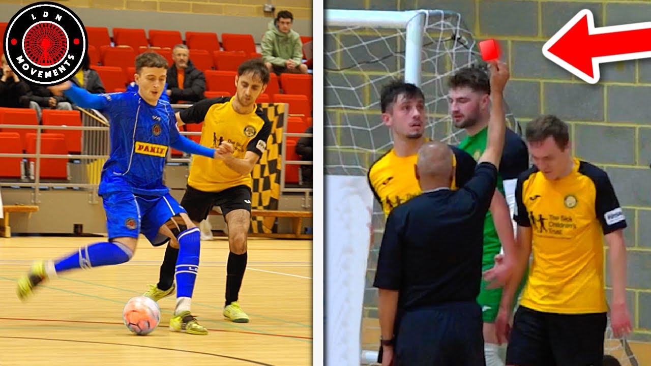 I Played in a PRO FUTSAL MATCH! Goalkeeper RED CARD?