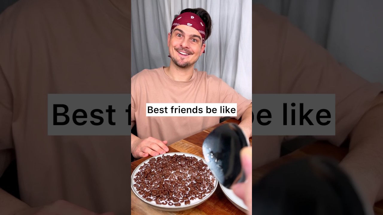 How to make the best BREAKFAST cereals with milk for your friend?☺️❤️🍨