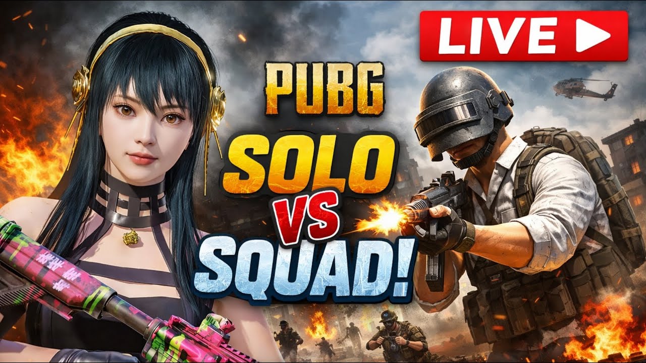 🔴LIVE PUBG MOBILE | SOLO SQUAD POCO F5