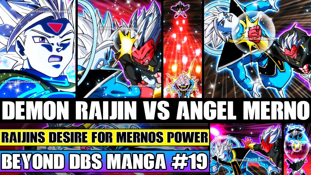 Beyond Dragon Ball Super Demon Raijin Vs Angel Merno! Raijins Desire For Mernos Power Revealed