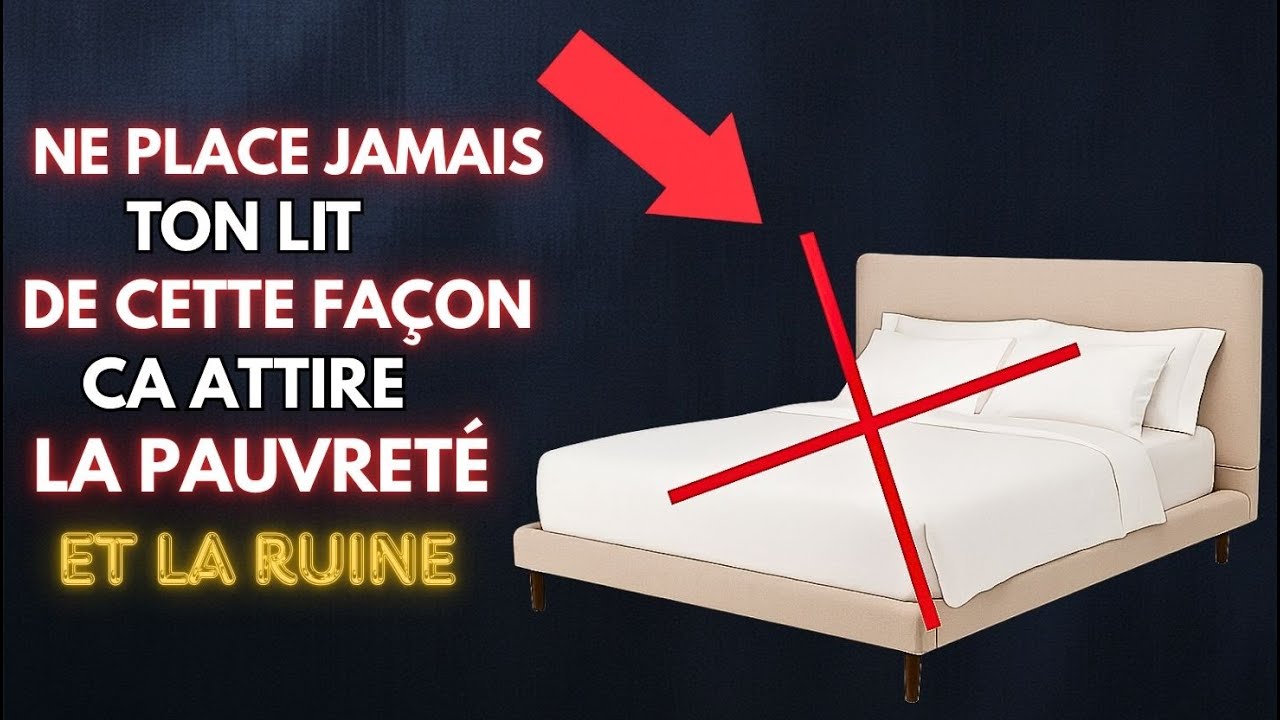 Ne place JAMAIS ton LIT de CETTE MANIÈRE ou tu éloigneras l’Argent et la Bonne Fortune  | ISLAM