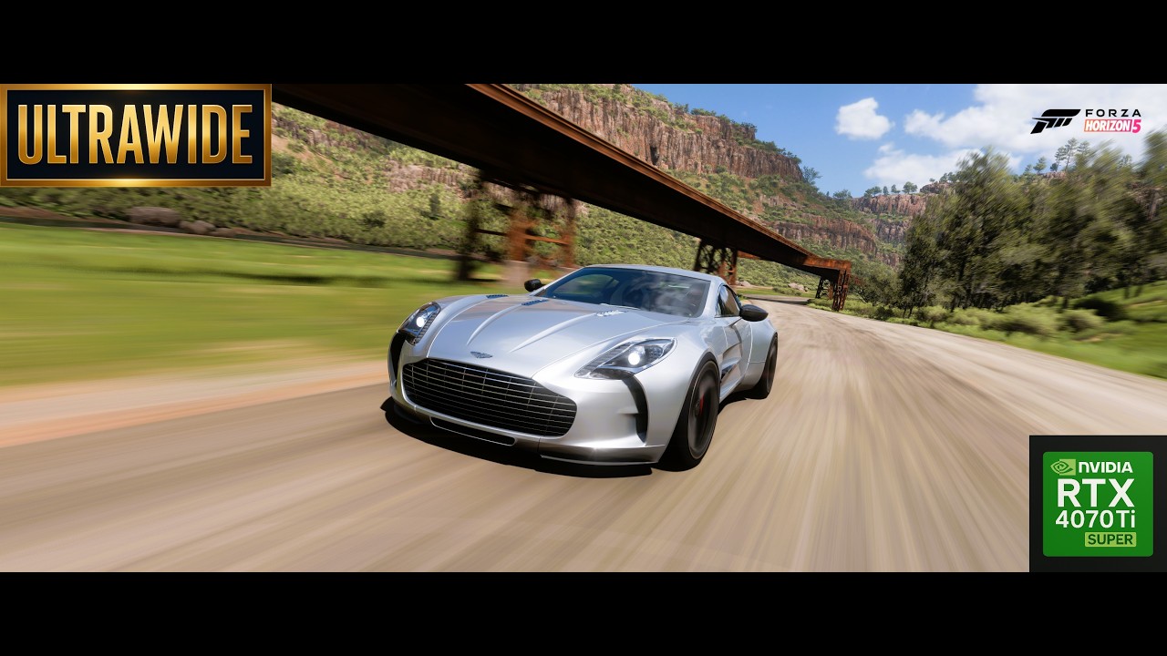 Aston Martin One 77 - Forza Horizon 5 - Moza CS V2P Wheel Gameplay - Ultrawide