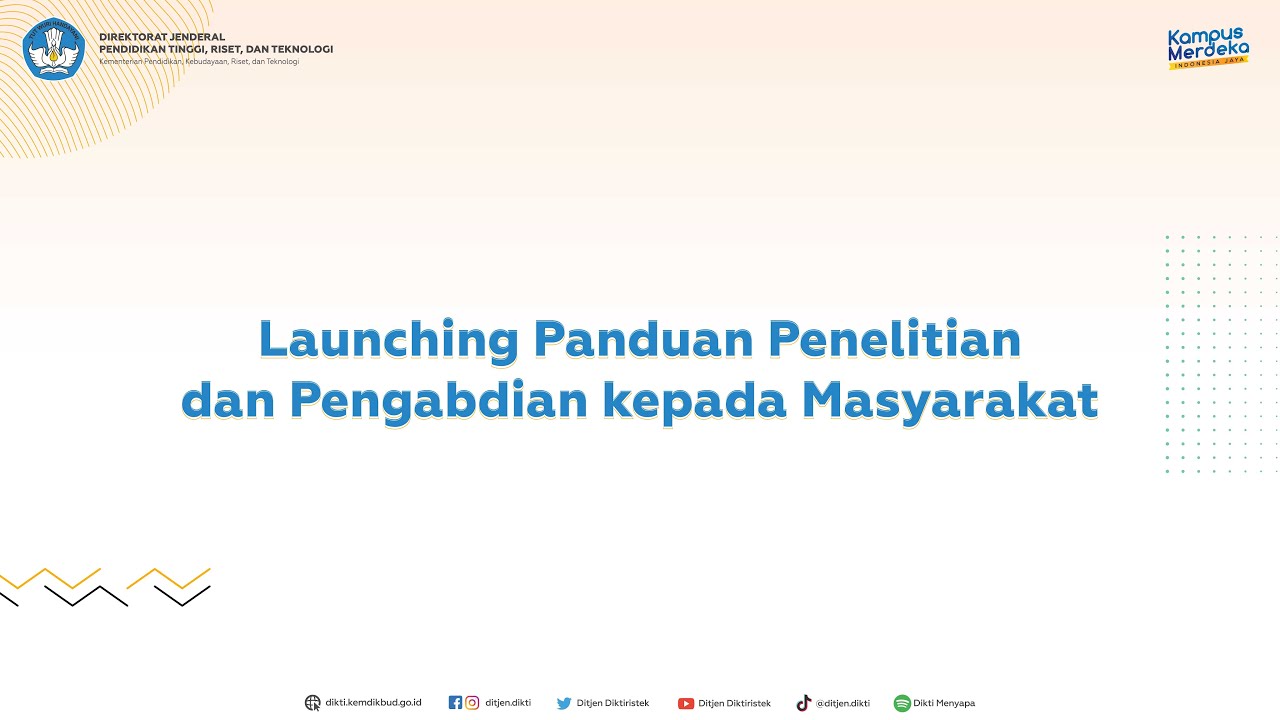 Launching Panduan Penelitian dan Pengabdian kepada Masyarakat