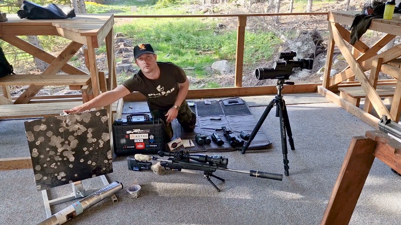 Stefan Orman hitting 1000m long range with Pulsar Krypton Thermal, long range equipment