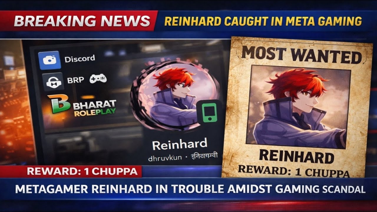 Reinhard Caught on 4K | GTA 5 Live Stream India on Bharat Roleplay #brp #bharatroleplay