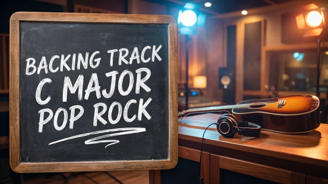 BACKING TRACK C MAJOR (C maior) POP ROCK - 87 BPM