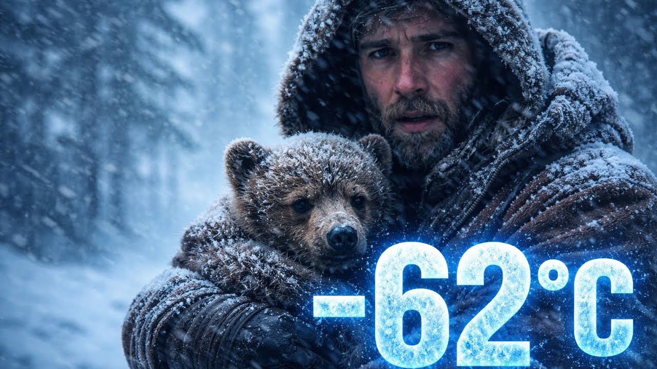 Alone at -62°C… He Found a Frozen Bear Cub in the Forest
