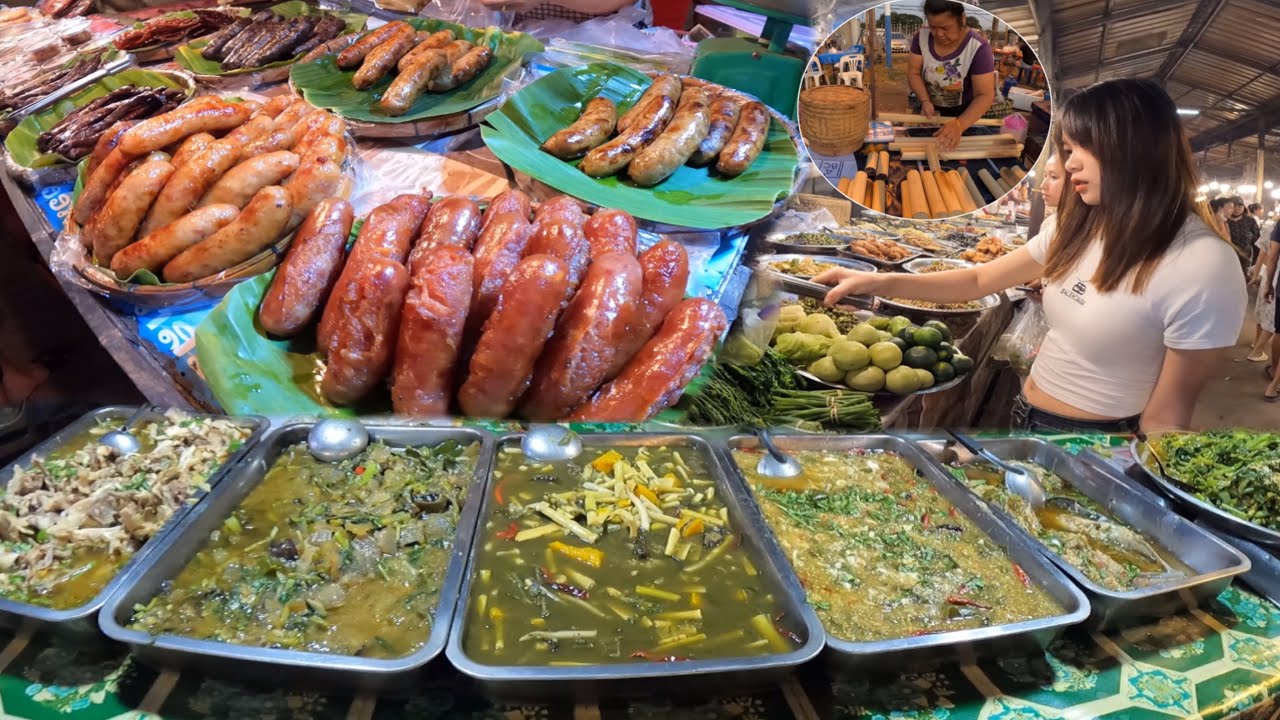 ອາຫານໃນມື້ບຸນພະທາດຫຼວງວຽງຈັນ/อาหารในมื้อบุญพระธาตุหลวงเวียงจันทร์/Local food on ThatLuang Festival
