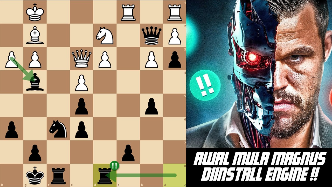 MAGNUS 15 TAHUN MENGORBANKAN PERWIRA UTK SERANGAN BRUTAL!! Arkadij Naiditsch vs Magnus Carlsen