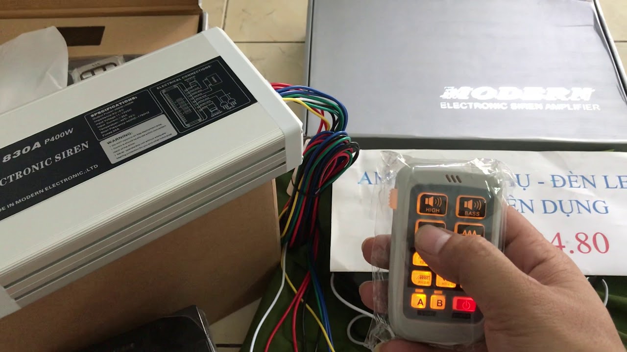 MD 830A 400W dual tone, dùng cho xe cứu thương, Cảnh sát, quân sự,.. liên hệ 0933.24.34.80