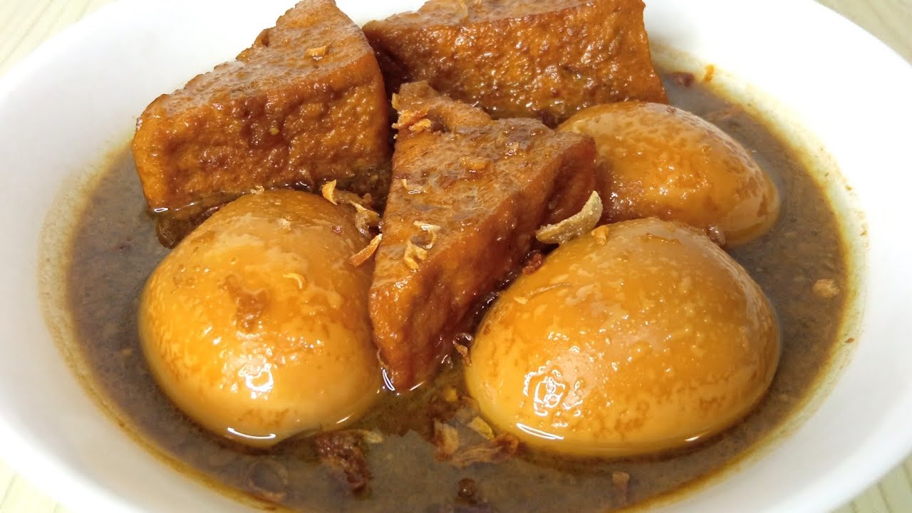 Resep semur tahu telur enak gurih legit banget