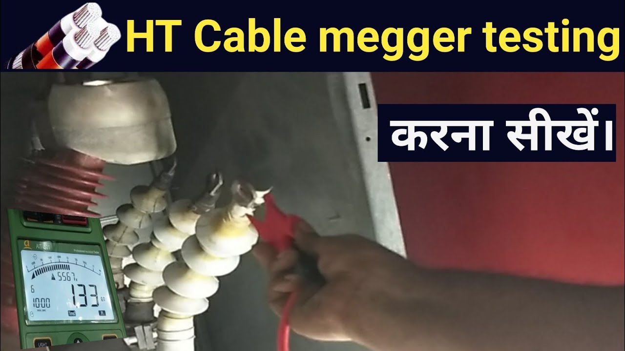 how to megger electrical cables |cable insulation testing using megger |