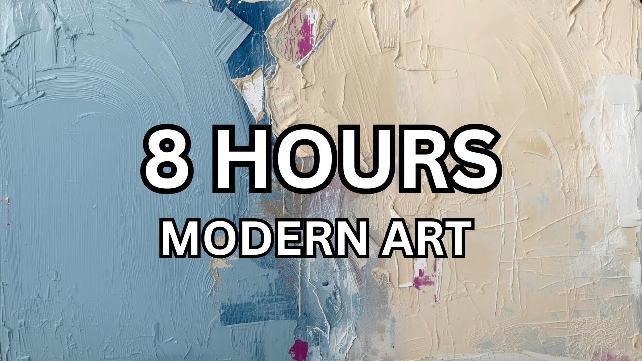 Ocean-Inspired Abstract Art &ndash; 8 Hours of Blue Beige Ambient TV Art | No Music | Estate Haus