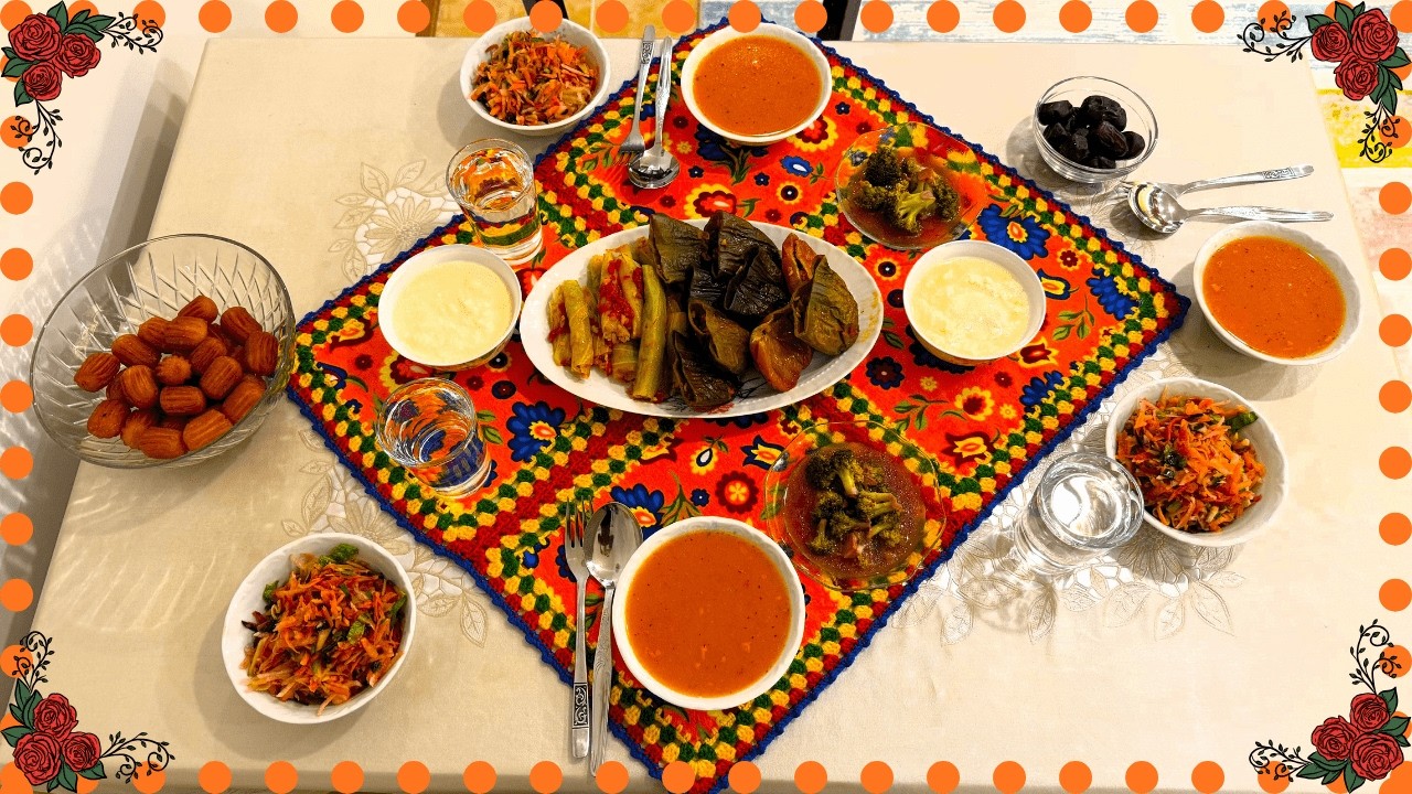 Kıymalı KURU BİBER, KURU PATLICAN DOLMASI ve LAHANA SARMASI | Mis Gibi TARHANA ÇORBASI| İFTAR MENÜSÜ