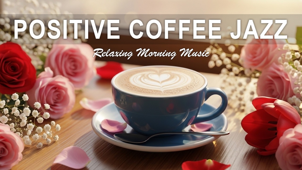 Positive Coffee Jazz ☕Soft Coffee Jazz - Smooth & Relaxing Jazz for Work, Study & Sleep