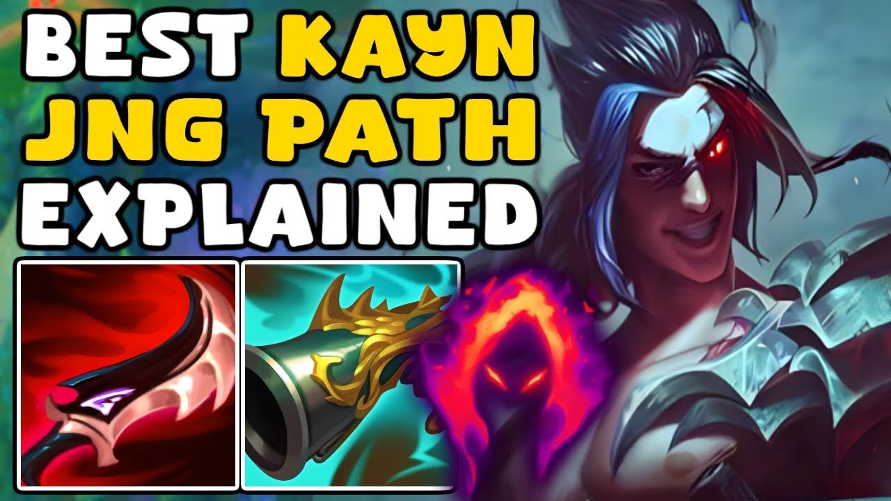Learn the BEST Jungle PATH for KAYN to get FED  | Kayn Jungle Gameplay Guide Best Runes & Build