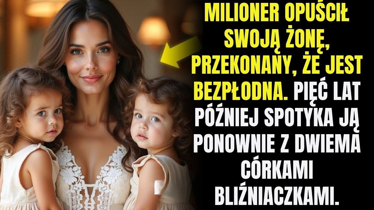 Milioner opuścił swoją żonę, ponieważ była  bezpłodna   Pięć lat później spotyka ją z bliźniaczkam