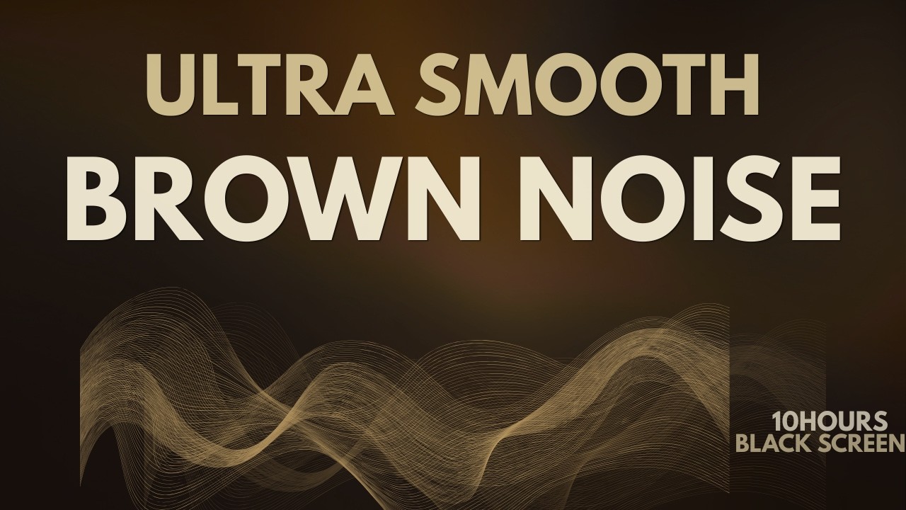 Deep Brown Noise for Sleep (Soft, Balanced, No Static) Black Screen 10 Hours No Ads