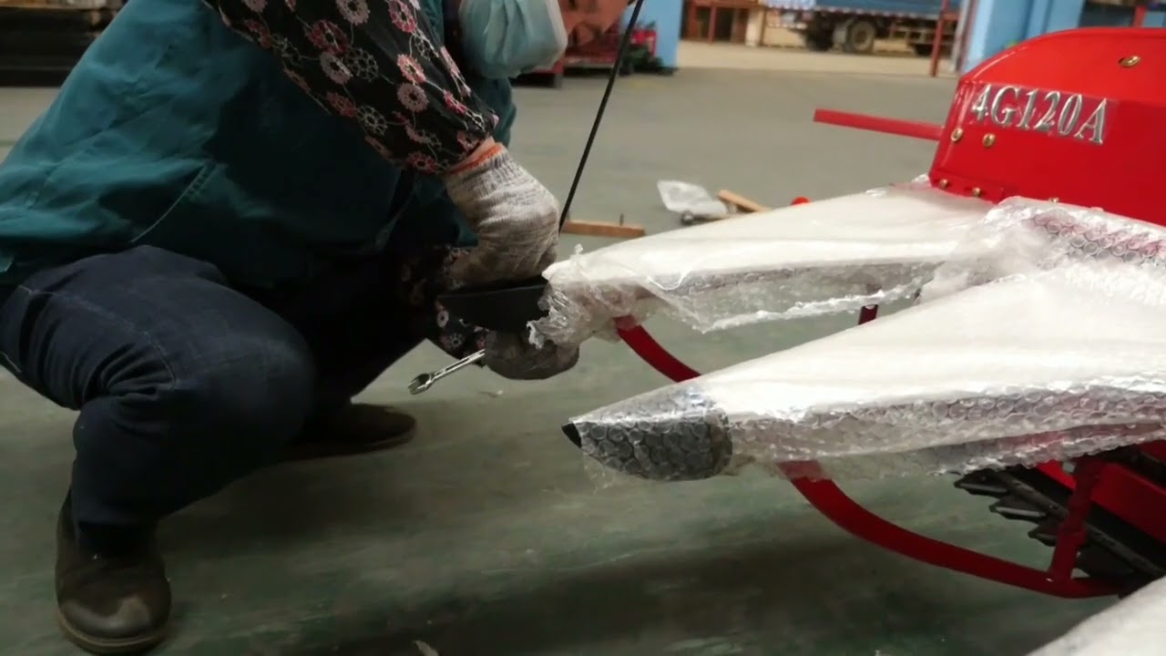 How to assemble 4G120A reaper machine English