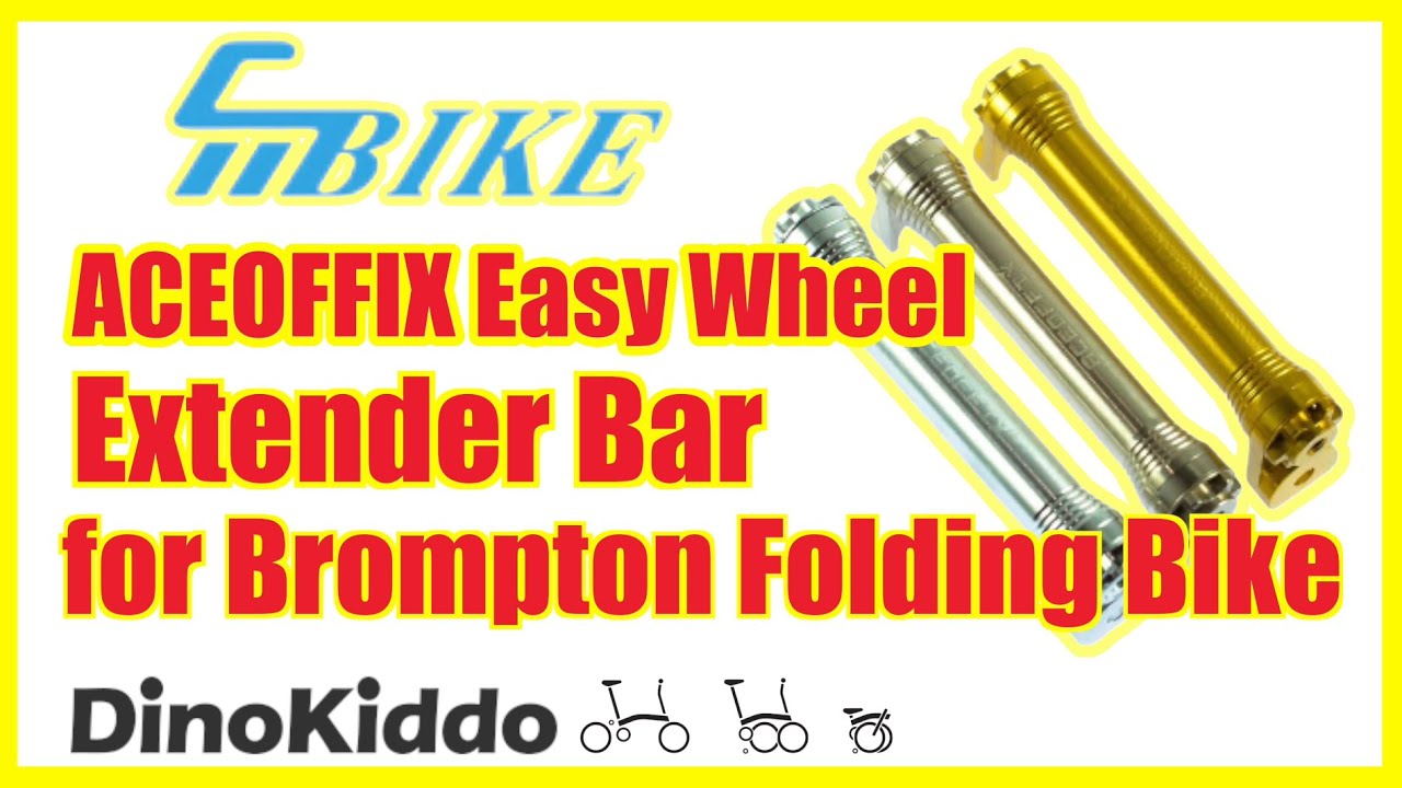 How to assemble easy wheels and easy wheel extender for Brompton folding bike