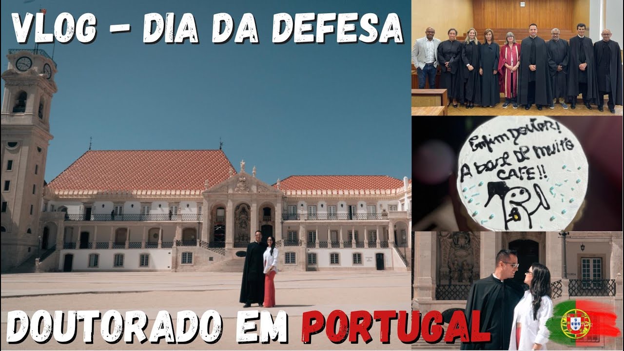 APRESENTAÇÃO DA TESE DO DOUTORADO EM PORTUGAL - VLOG | Carolina Ferreira