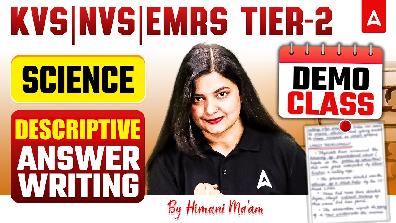 KVS/NVS Tier 2 Science Class | KVS Science TGT/PRT Class | EMRS Science Answer Writing By Himani Mam